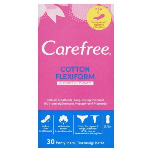 CAREFREE TISZTASÁGI BETÉT FLEXIFORM ILLATMENTES 30DB