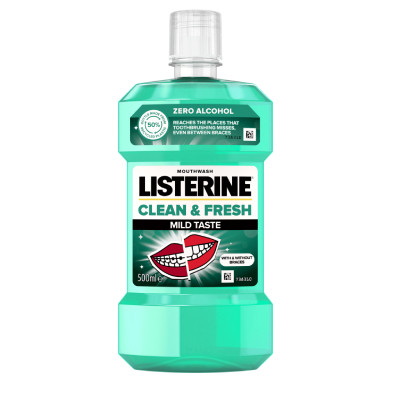 LISTERINE SZÁJVÍZ CLEAN&FRESH MILD 500ML