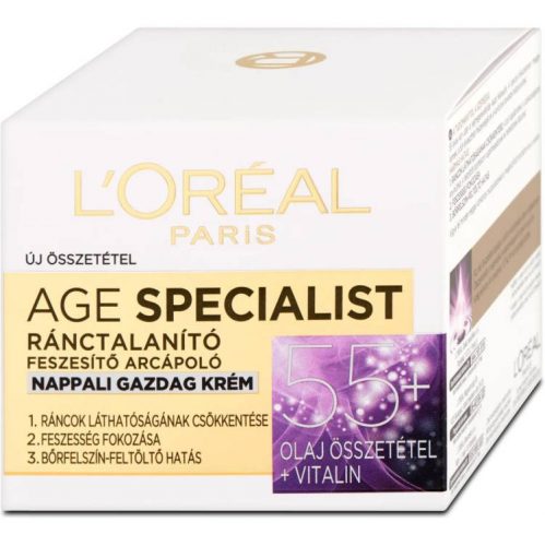 LOREAL PARIS AGE SPECIALIST ARCKRÉM NAPPALI 55+ 50ML