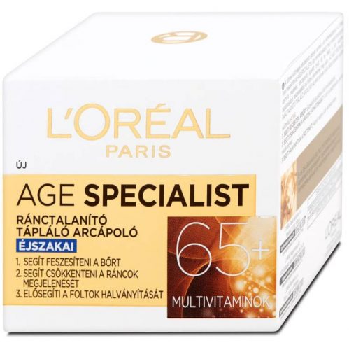 LOREAL PARIS AGE SPECIALIST ARCKRÉM ÉJSZAKAI 65+ 50ML