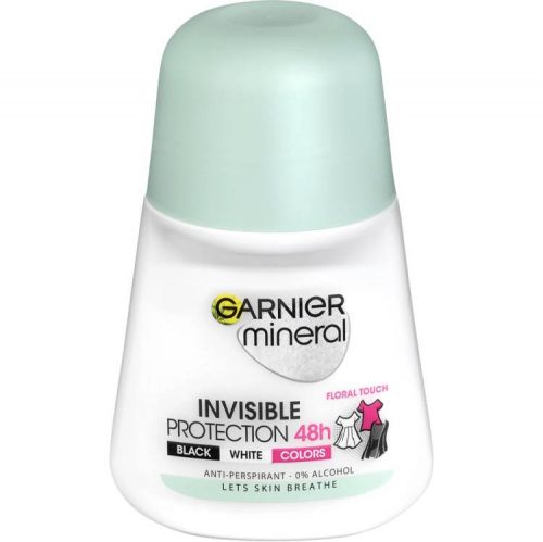 GARNIER MINERAL DEO ROLL INVISIBLE PROTECTION 48H FLORAL TOUCH 50ML