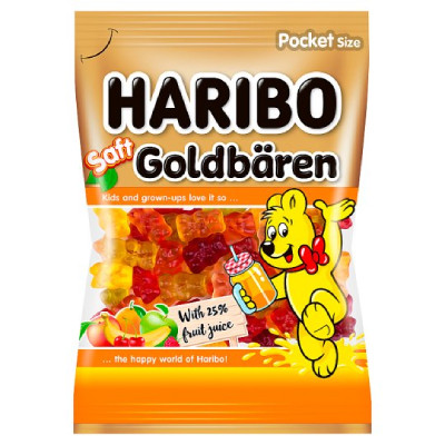 HARIBO GUMICUKOR SAFT GOLDBAREN 85G