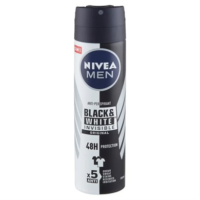 NIVEA MEN BLACK&WHITE INVISIBLE DEO SPRAY ORIGINAL 150ML