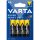 VARTA SUPERLIFE ELEM FÉLTARTÓS CERUZA AA 4DB