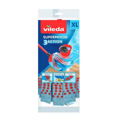 VILEDA 3ACTION XL GYORSFELMOSÓ UTÁNTÖLTŐ KÉK 1DB