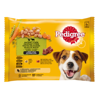 PEDIGREE ALUTASAK CSIRKE ZÖLDSÉG MARHA ZÖLDSÉG 4X100G