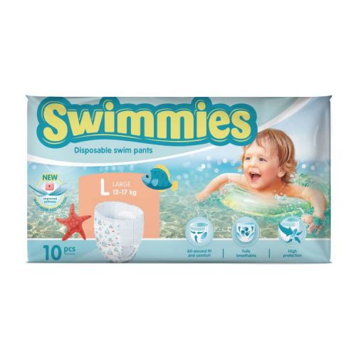 SWIMMIES ÚSZÓPELENKA L 12-17KG 10DB