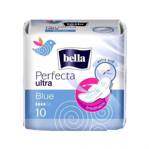 BELLA PERFECTA EGÉSZSÉGÜGYI BETÉT BLUE 10DB