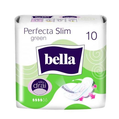 BELLA PERFECTA EGÉSZSÉGÜGYI BETÉT GREEN 10DB