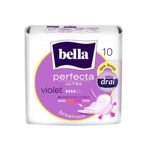 BELLA PERFECTA EGÉSZSÉGÜGYI BETÉT VIOLET 10DB