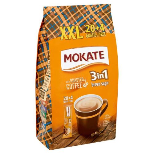 MOKATE KÁVÉ 3IN1 XXL BARNACUKROS 24X17G