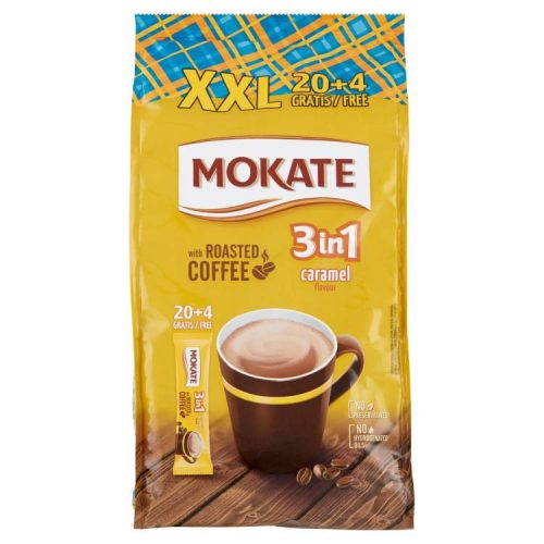 MOKATE KÁVÉ 3IN1 XXL CARAMEL 24X17G