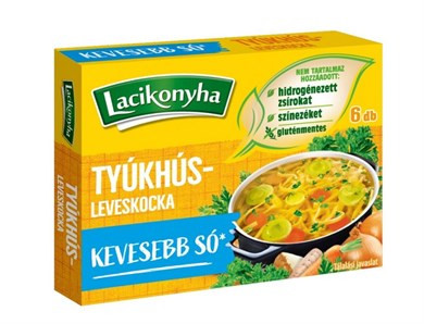 LACIKONYHA KOCKA TYÚKHÚSLEVES 60G