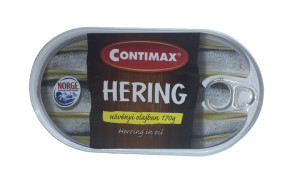 CONTIMAX HERINGTÖRZS OLAJBAN 170G