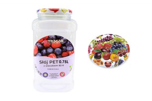 BEFŐTTES ÜVEG  PET+TETŐ 750ML 1DB