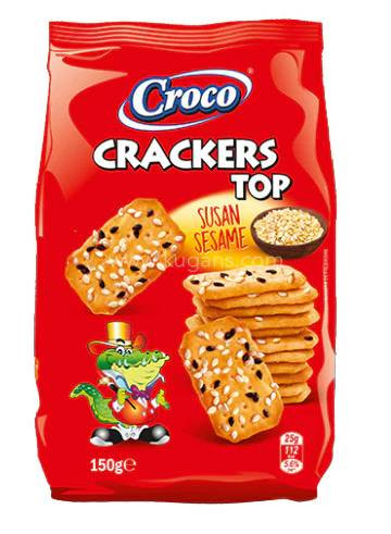 CROCO CRACKERS SZEZÁMMAG 150G