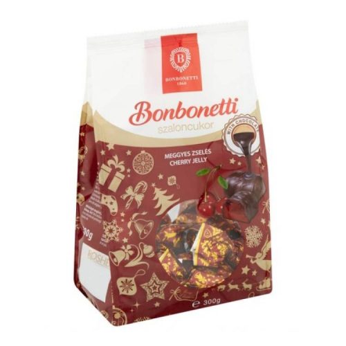 (KAR) BONBONETTI SZALONCUKOR ÉT-MEGGY ZSELÉ 300G