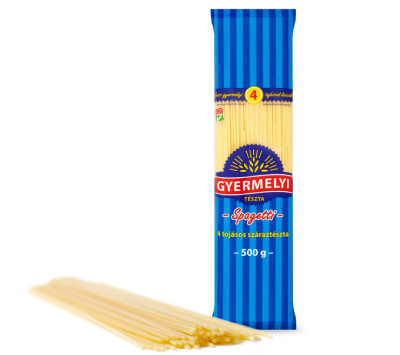 GYERMELYI TÉSZTA SPAGETTI 4 TOJÁSOS 500G