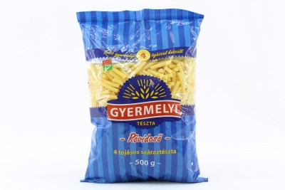 GYERMELYI TÉSZTA RÖVIDCSŐ 4 TOJÁSOS 500G