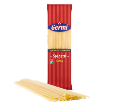 GYERMELYI GERMI TÉSZTA SPAGETTI TOJÁS NÉLKÜL 400G