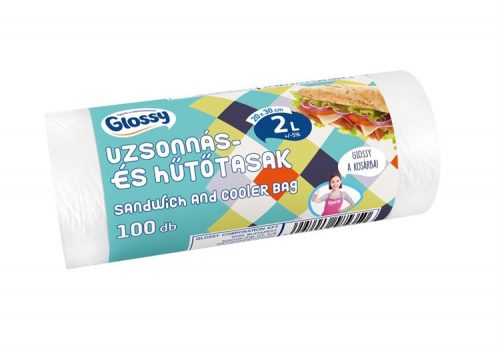 GLOSSY UZSONNÁS-HŰTŐTASAK 2L  100DB