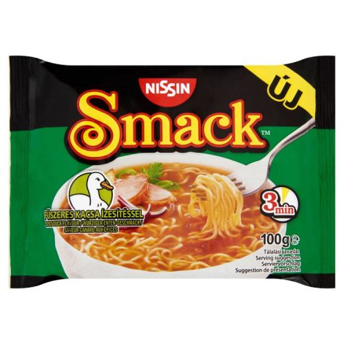 NISSIN SMACK TÉSZTALEVES INSTANT FŰSZERES KACSA 100G