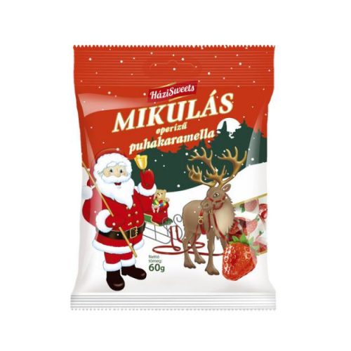 (KAR) HÁZISWEETS MIKULÁS KARAMELL EPER 60G