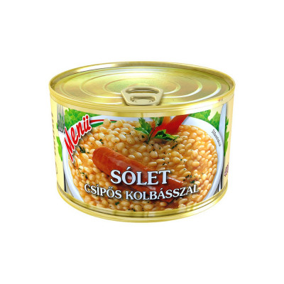 SZEGEDI MENÜ SÓLET CSÍPŐSKOLBÁSSZAL 400G