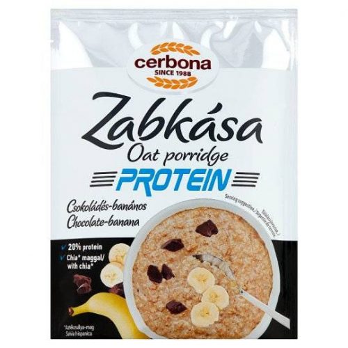 CERBONA PROTEIN ZABKÁSA CSOKOLÁDÉ-BANÁN 60G