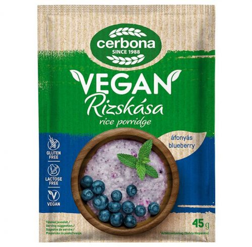 CERBONA VEGÁN RIZSKÁSA ÁFONYA GLUTÉN-ÉS LAKTÓZMENTES 45G