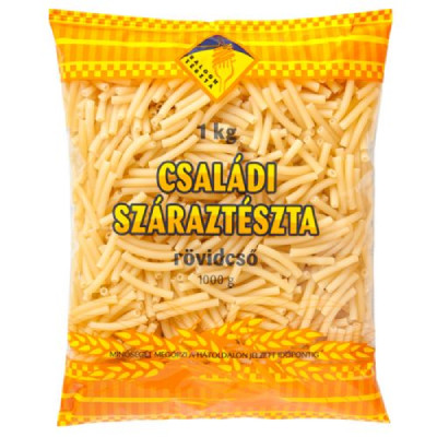 BALOGH CSALÁDI TÉSZTA RÖVID CSŐ TOJÁS NÉLKÜLI 1KG