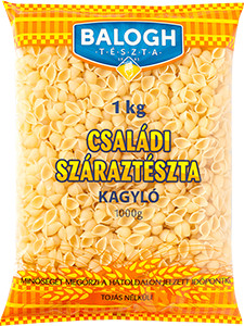 BALOGH CSALÁDI TÉSZTA KAGYLÓ TOJÁS NÉLKÜLI 1KG