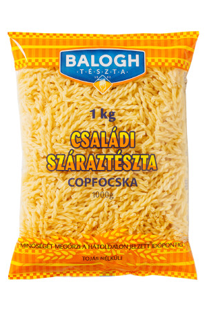 BALOGH CSALÁDI TÉSZTA COPFOCSKA TOJÁS NÉLKÜLI 1KG