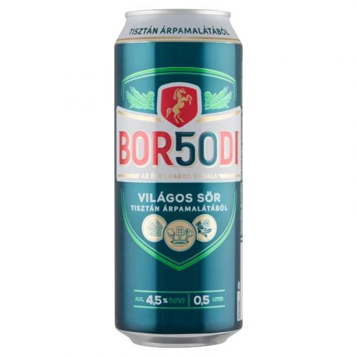 BORSODI SÖR VILÁGOS DOBOZOS 4,5% 500ML