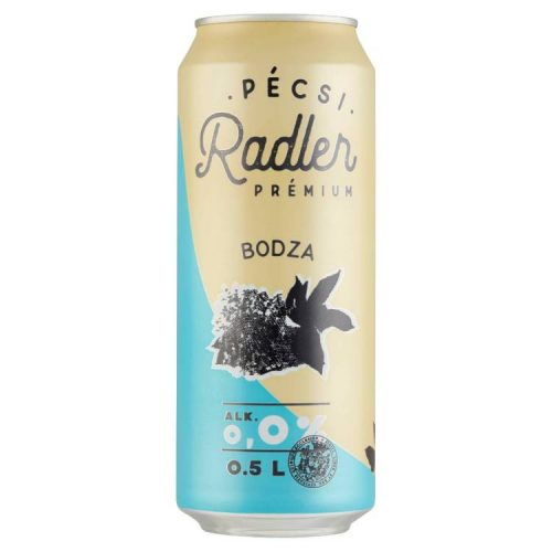 PÉCSI SÖRFŐZDE RADLER BODZA DOBOZ 0% 500ML