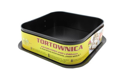 TORTAFORMA TEFLON SZÖGLETES 24X24CM 990-47 1DB