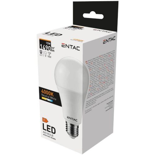 ENTAC IZZÓ LED GLOBE 15W NW E27 4000K 1DB