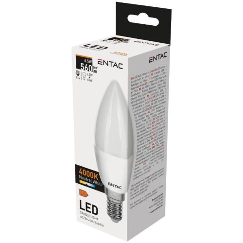 ENTAC IZZÓ LED CANDLE 6,5W NW E14 4000K 1DB