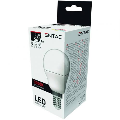 ENTAC IZZÓ LED MINI GLOBE 6,5W WW E14 3000K 1DB