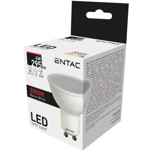 ENTAC IZZÓ LED SPOT WIDE ANGLE GU10 4W WW 3000K 1DB