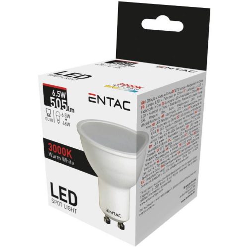 ENTAC IZZÓ LED SPOT WIDE ANGLE GU10 6,5W WW 3000K 1DB