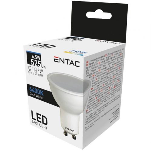 ENTAC IZZÓ LED SPOT WIDE ANGLE GU10 6,5W CW 6000K 1DB