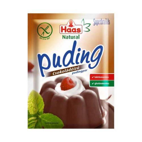 HAAS NATURAL PUDING CSOKOLÁDÉ 44G