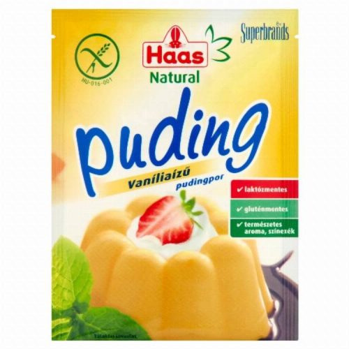 HAAS NATURAL PUDING VANÍLIA 40G