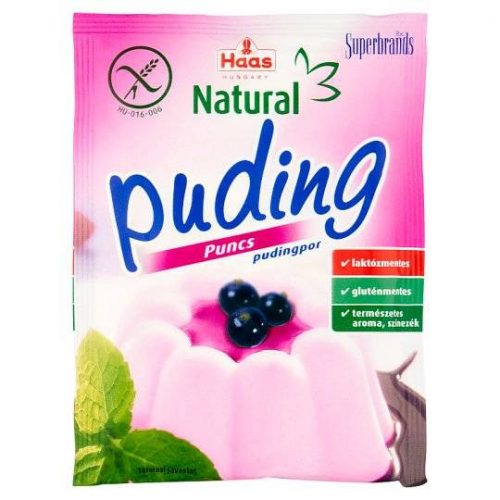 HAAS NATURAL PUDING PUNCS 40G