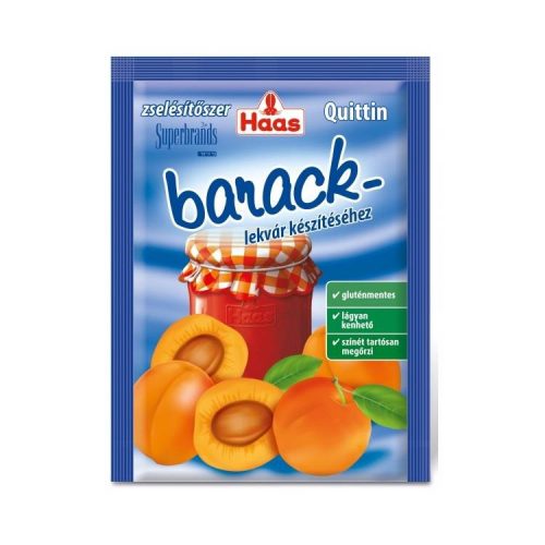 HAAS QUITTIN ZSELÉSÍTŐSZER BARACKLEKVÁR 25G