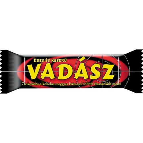 VADÁSZ CSOKOLÁDÉ SZELET ÉDES-KESERŰ ÉTCSOKOLÁDÉ 25G