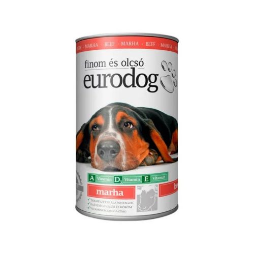 EURODOG KUTYAELEDEL KONZERV MARHA 1240G