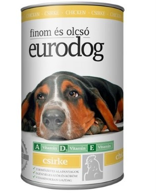 EURODOG KUTYAELEDEL KONZERV CSIRKE 415G