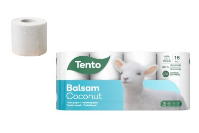 TENTO BALSAM WC PAPÍR COCONUT 3RÉTEGŰ 16TEK